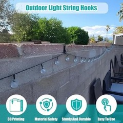 Wall Mount Bracket for Outdoor String Light Hook