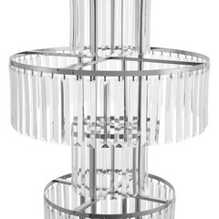 5 Tier Flower Stands, 2PCS Flower Stands, Crystal Flower Stands Round Modern