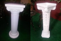 Large Standing Roman Greek Pillars Columns Rubber Shatterproof Garden Wedding