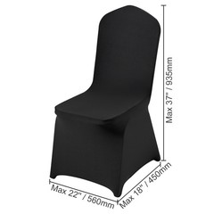 VEVOR 30/50/200PCS Stretch Spandex Folding Chair Covers for Wedding Party Dining