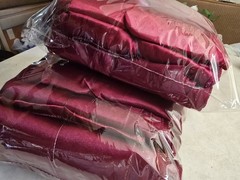 Burgundy Satin Chair Sashes, Solid/Plain, Reusable Wedding Chair Decor