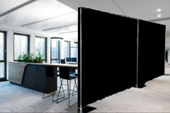 QUICK BACKDROP KIT 8 FT HIGH x 10 FT – 50 FT WIDE PIPE WITH DRAPE(BLACK DRAPES)