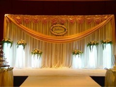 3 X 15M Telescopic Heavy Duty Pipe and Drape Kit Wedding Backdrop Frame Stand