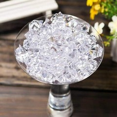 1000 Pack 1 Inch Clear Acrylic Fake Ice Cubes Display for Home Wedding Decor