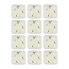 Flower Wall Panel Floral Backdrop, 12 Pcs Flower Wall Decor, 15 * 15in Rose Wall