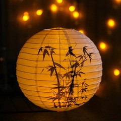 12Inch Printed Flower Round Chinese Paper Lanterns Birthday Wedding Decor Craft