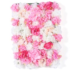 8X Artificial Rose Flower Wall Panels Artificial Silk Wedding Decoration Party