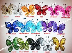 NEW 40x 2″ Organza Tulle Butterfly Design Wedding Party Floral Scatter Decorate