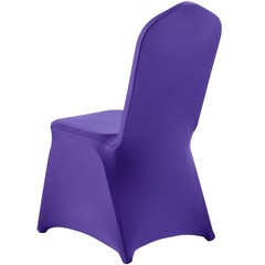 VEVOR 50PCS Purple Stretch Spandex Folding Chair Covers for Wedding Party Dining