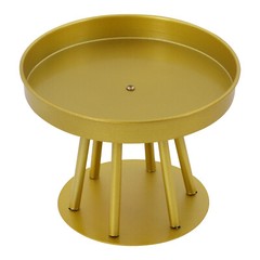 10Pcs Circular Flower Stands 5.91inch Tall Gold Flower Stand for Wedding Decor