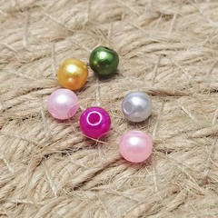 Chenkou Craft Assorted 15 Colors 3000pcs 3mm(1/8″) Immitation Pearl Bead Thro…