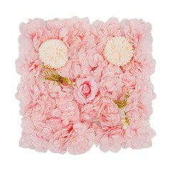 12pcs Artificial Flower Wall Background Silk Rose Mat For Wedding Backdrop Wall