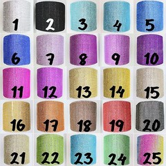 4.75″ x 10 YARDS DIAMOND MESH WRAP ROLL CRYSTAL RHINESTONE SPARKLE BLING RIBBON