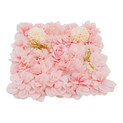 12pcs Artificial Flower Wall Background Silk Rose Mat For Wedding Backdrop Wall