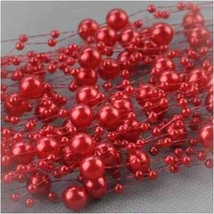 5Meters Shimmering Pearl Garland 3-8mm Crafting String Wedding Bouquet DIY Decor