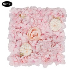 Artificial Flower Wall Panels, Artificial Flower Wall Backdrop, 16PCS Panels