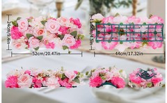 Pack of 10 Wedding Arch Decorations, 20.47 inch Artificial Flower Table