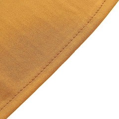 5 ft GOLD Matte Fitted Spandex Round Top Arch Backdrop STAND COVER Party