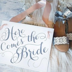Ring Bearer Wedding Sign & Flower Girl Ceremony Decorative Sign Classic Here …