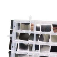 SILVER 10 Panels 12″ x 12″ Square Sequin WALL BACKDROP Party Events Decorations