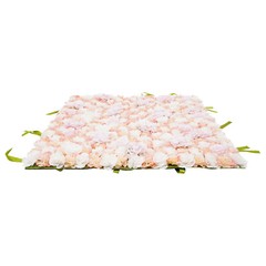 1 × 1M Artificial Flower Wall Panel Silk Rose Hydrangea Backdrop Decor