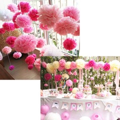 12Pcs Assorted Color Paper Flower Reusable Decor for Any Celebration
