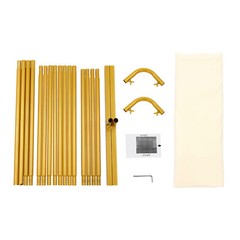 Golden Backdrop Stand, Background Decoration Kit For Wedding/Ceremony/Party