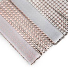 4 ROSE GOLD Rhinestone Mesh CURTAIN Tie Backs Drapery Holdbacks Party