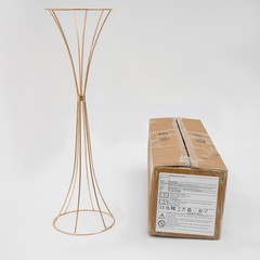6Pcs Flower Stand for Wedding 26.77in Tall Gold Metal Centerpieces Decor