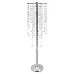 10pc Crystal Silver Flower Stand 75cm Large Flower Stand Wedding Decor