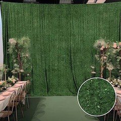 8×8 feet Shaggy Fringe Polyester Backdrop CURTAIN Panel Party Events Decorations