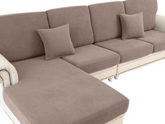 Couch Cushion Cover Chaise Lounge Cover Washable Separate Seat Chaise Couch C…