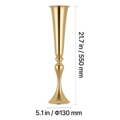 Uimoso 12 PCS Tall Trumpet Flower Vases 21.7in for Wedding Table Centerpieces