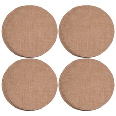 Burlap Round Placemats – 12″ Diameter Burlap Circle Rustic Table Decorations …