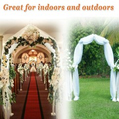 7.5ft Steel Garden Arch Trellis Arbor Climbing Plant Flower Wedding Frame Decors