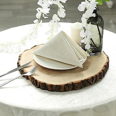 Natural Round Poplar 14-18″ wide Thick Wood Slices Wedding Party Centerpieces