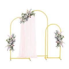 VEVOR Arch Backdrop Stand Metal Arch Backdrop Stand 6/5/4 ft 3 PCS for Wedding