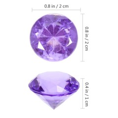 100 Pcs Crystals Pirate Treasure Colorful Vase Fake Gems Jewels