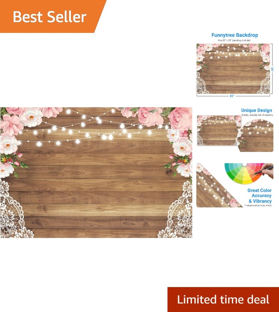 7X5ft Lightweight Wedding and Birthday Backdrop – Perfect for Photoshoots
