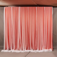 Voile Wedding Party Backdrop Solid Color Curtains Event Stage Decor Background