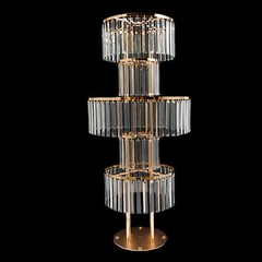 5 Tier Crystal Flower Stand Wedding Centerpieces For Tables Tall Flower Stand