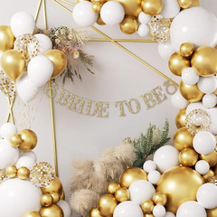Pre-Strung Bride to Be Banner NO DIY Bride to Be Sign Gold Glitter Bacheloret…