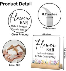 Flower Bar Sign – Bridal Shower Decorations – Bloom Bar Decor – Make a…