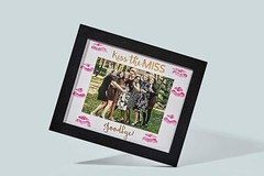 Bachelorette Gift for The Bride Picture Frame Kiss The Miss Goodbye 5×7 Size
