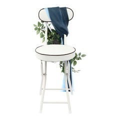 6pcs Blue Artificial Flower Arrangement Ribbons For Wedding Chair Back Decor New