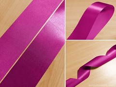 Magenta 10mm 16mm 25mm 40mm Satin Ribbon For Scrapbooking Wrap Decorations