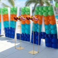 1×1.2M Golden Metal Wedding Arch Backdrop Stand kIT for Wedding Party Decoration
