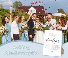 Wooden Sign Wedding Decoration, 8″ x 11″ Modern Tabletop Mount, Love Theme, L…