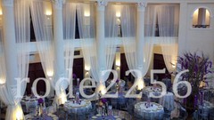 Voile fabric Fire Retardant Whole Roll 3 Colour super quality wedding drapes£1.9