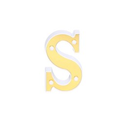 6″ tall GOLD S LED Lighted Marquee Letters Sign Party Wedding Events Decorations
